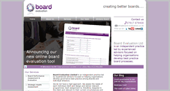 Desktop Screenshot of board-evaluation.co.uk